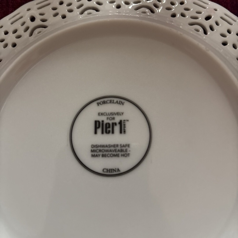 Pier I Reticulated Plate - Picture 2 of 2